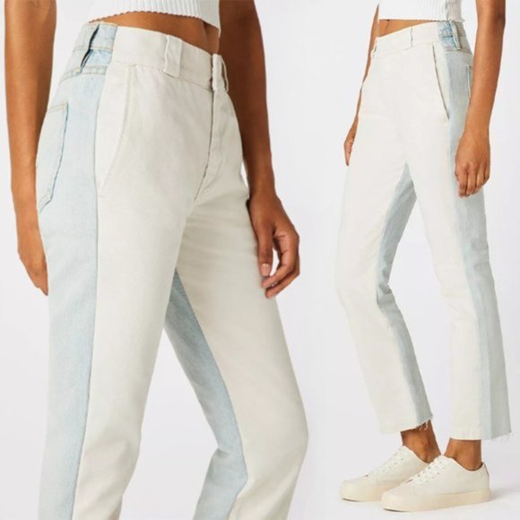 Hudson NWT Hybrid Trouser Jean Size 31 Straight Leg Canvas Rigid Denim Surf City - Picture 1 of 10